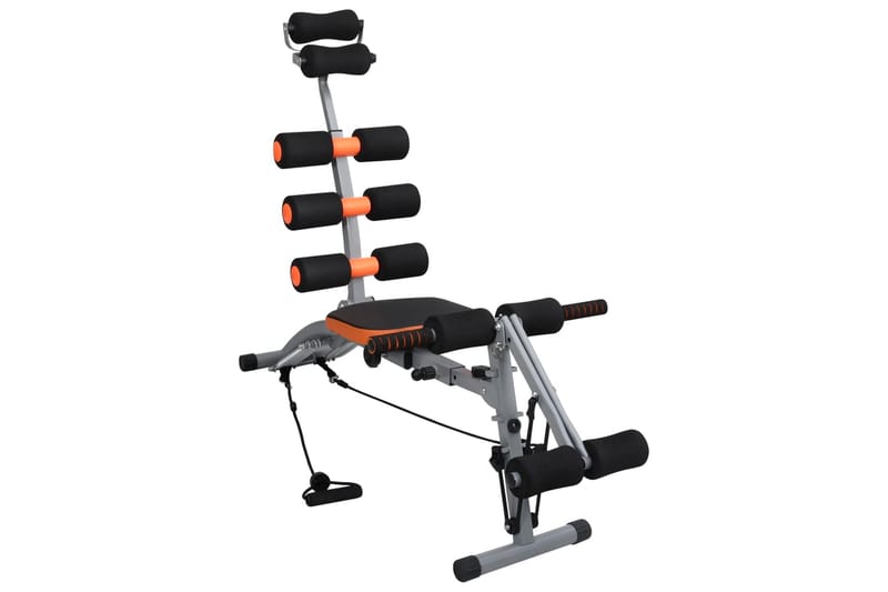 L-Formet Mavetræner Med Elastiksnore - Sport & fritid - Hjemmetræning - Træningsredskaber - Træningshjul & mavehjul