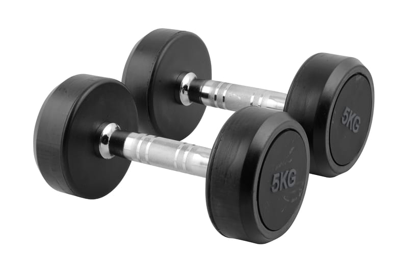 Hantel 2 x 5 kg - Sport & fritid - Hjemmetræning - Vægte & vægtstænger - Håndvægte & håndvægtstænger