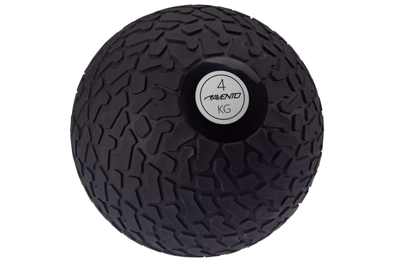 Avento slamball med tekstur 4 kg sort - Sort - Sport & fritid - Hjemmetræning - Vægte & vægtstænger - Medicinbold