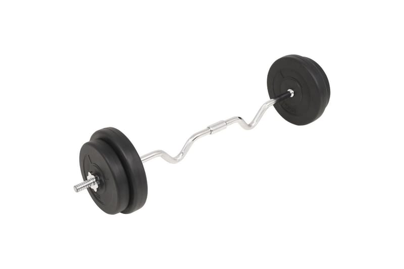 Vægtstangsæt 30 Kg - Sort - Sport & fritid - Hjemmetræning - Træningsredskaber - Crossfit udstyr