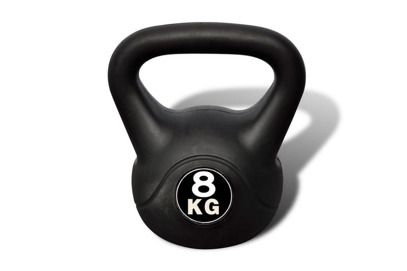 Kettlebell Plast Sag 8 Kg - Sort - Sport & fritid - Hjemmetræning - Vægte & vægtstænger - Kettlebells