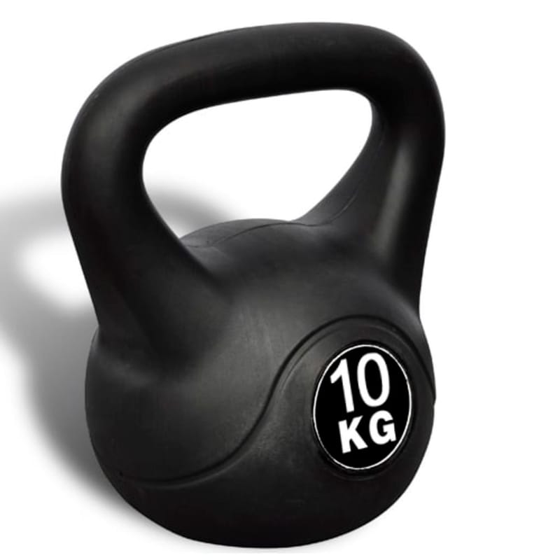 Kettlebell Plast Skal 10 Kg - Sort - Sport & fritid - Hjemmetræning - Vægte & vægtstænger - Kettlebells