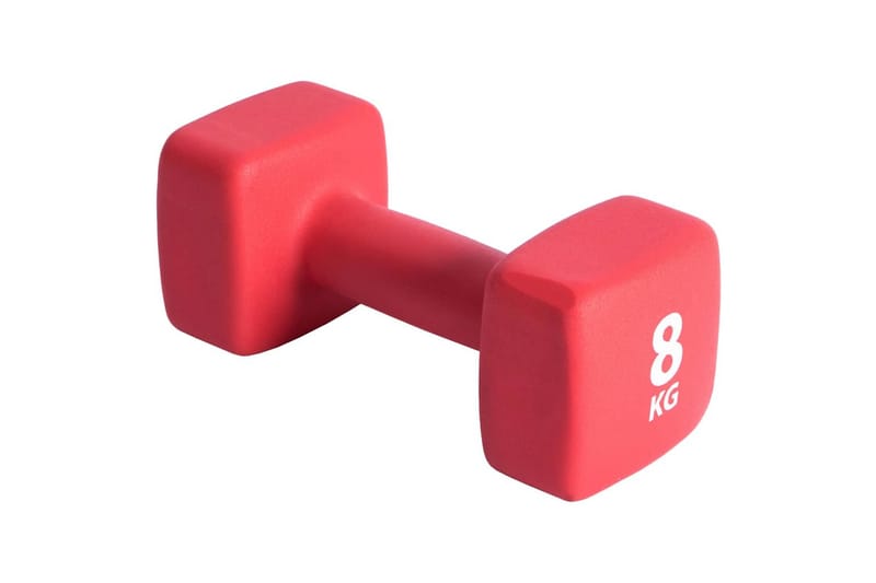 Pure2Improve håndvægt 8 kg neopren rød - Rød - Sport & fritid - Hjemmetræning - Vægte & vægtstænger