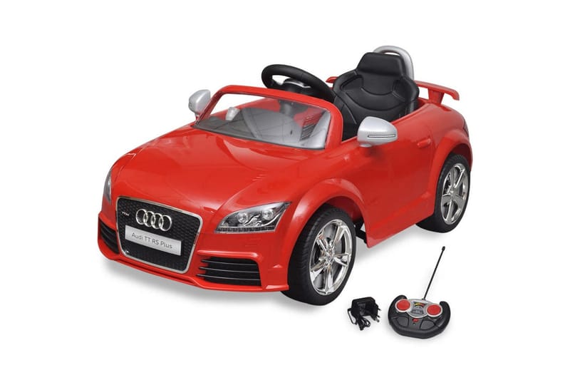 Audi TT RS Sit Bil for børn med hvid fjernbetjening Rød - Rød - Sport & fritid - Leg & sport - Legekøretøjer & hobbykøretøjer - Elbil til børn