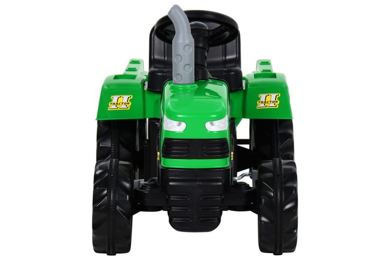 traktor med pedaler og anhænger til børn grøn og sort - Grøn - Sport & fritid - Leg & sport - Legekøretøjer & hobbykøretøjer - Pedalbil