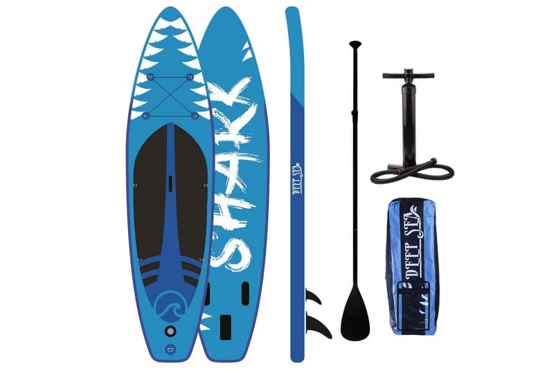 Deep Sea Shark SUP Boardsæt 335 cm - Blå - Sport & fritid - Leg & sport - Vandsport & vandleg - SUP & paddleboard