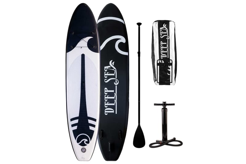 Deep Sea XXL SUP Boardsæt 330 cm - Sort|Hvid - Sport & fritid - Leg & sport - Vandsport & vandleg - SUP & paddleboard