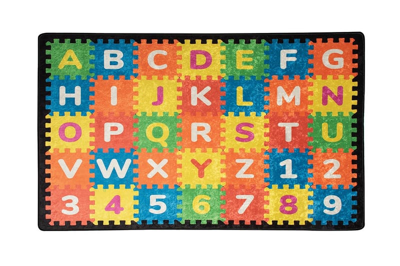 Deliones Børnetæppe 100x160 cm - Flerfarvet/Velour - Tekstiler - Børnetekstiler - Børnetæpper