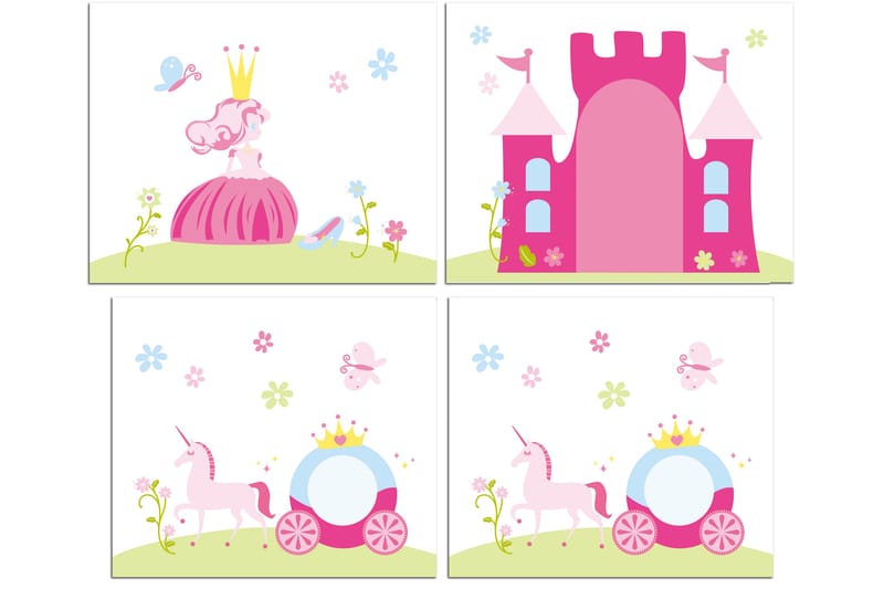 Planory Barntextil Prinsesse/Cinderella - Tekstiler - Børnetekstiler - Børnegardiner