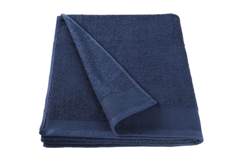Badehåndklæder 5 Stk. Bomuld 450 Gsm 70x140 cm Marineblå - Blå - Tekstiler - Badetekstiler - Badehåndklæder - Strandhåndklæde & strandlagen