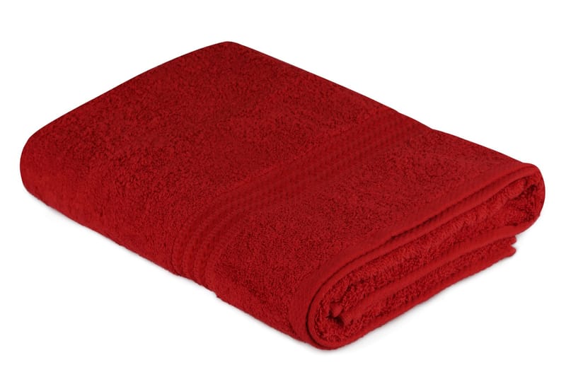 Hobby Badehåndklæde 70x140 cm - Rød - Tekstiler - Badetekstiler - Badehåndklæder