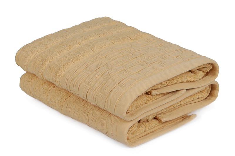 Ashburton Håndklæde 2-pak - Gul - Tekstiler - Badetekstiler - Håndklæder