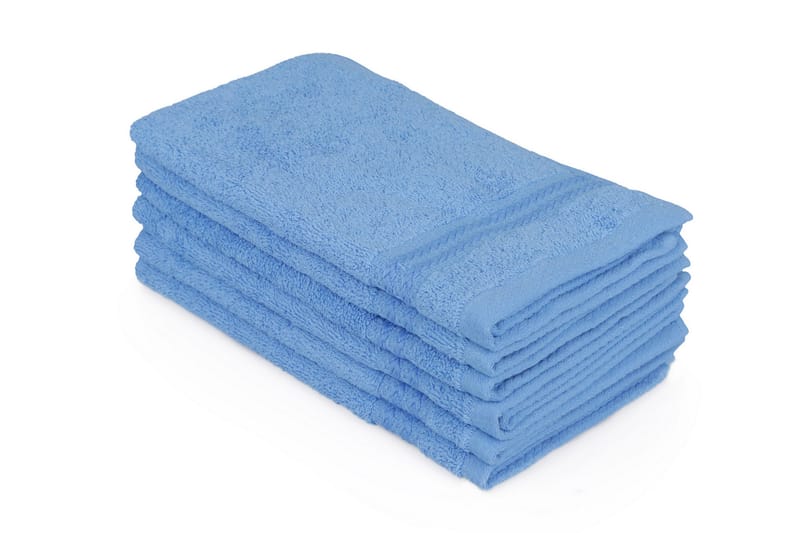 Ashburton Vaskeklud 6-pak - Blå - Tekstiler - Badetekstiler - Håndklæder
