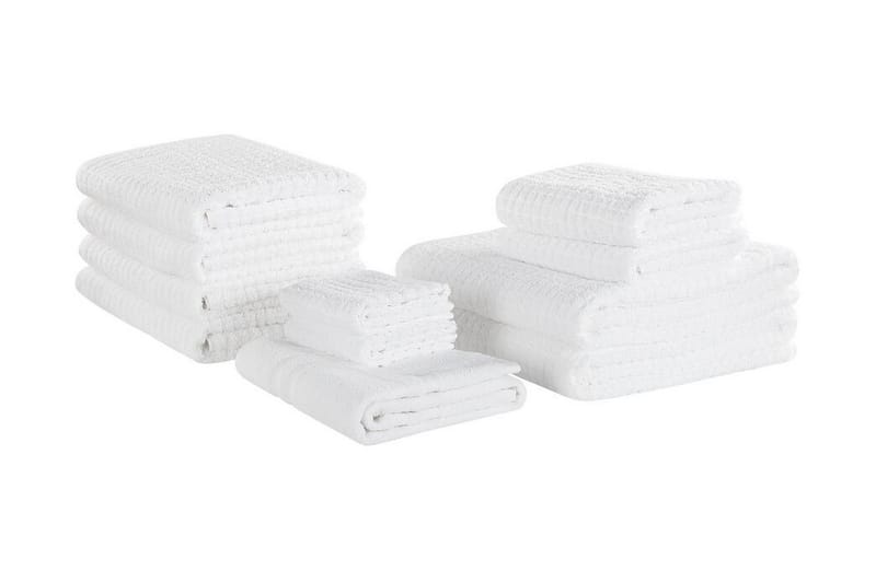 Atai Håndklædesæt 11stk - Hvid - Tekstiler - Badetekstiler - Håndklæder
