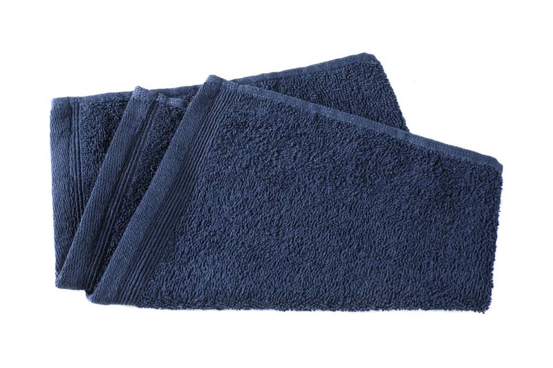 Gæstehåndklæder 10 Stk. Bomuld 450 Gsm 30x50 cm Marineblå - Blå - Tekstiler - Badetekstiler - Håndklæder