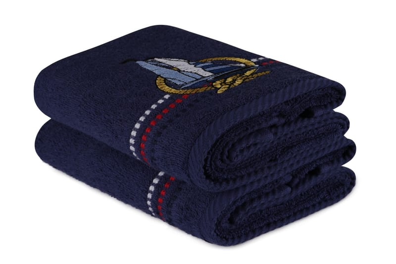 Hobby Håndklæde 50x90 cm 2-pak - Multifarvet - Tekstiler - Badetekstiler - Håndklæder