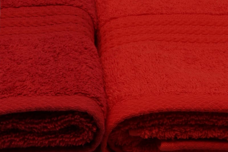 Hobby Håndklæde 50x90 cm 4-pak - Orange/Rød/Lyserød - Tekstiler - Badetekstiler - Håndklæder