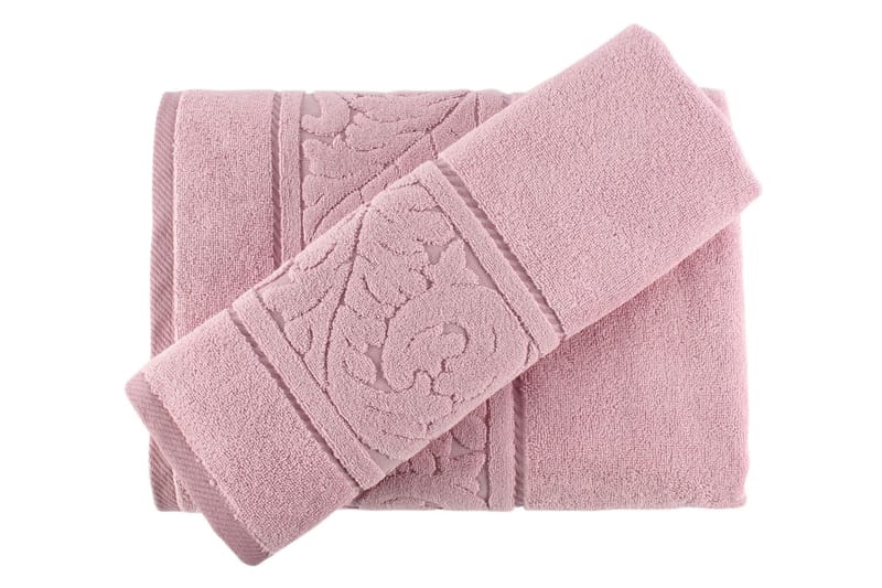 Hobby Håndklæde Sæt med 2 - Lyserød - Tekstiler - Badetekstiler - Håndklæder