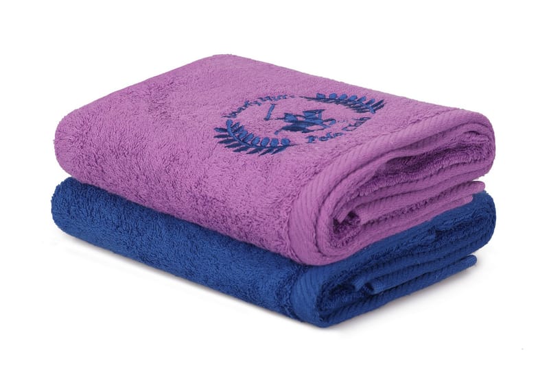 Tarilonte Håndklæde 2-pak - Blå/Lilla - Tekstiler - Badetekstiler - Håndklæder