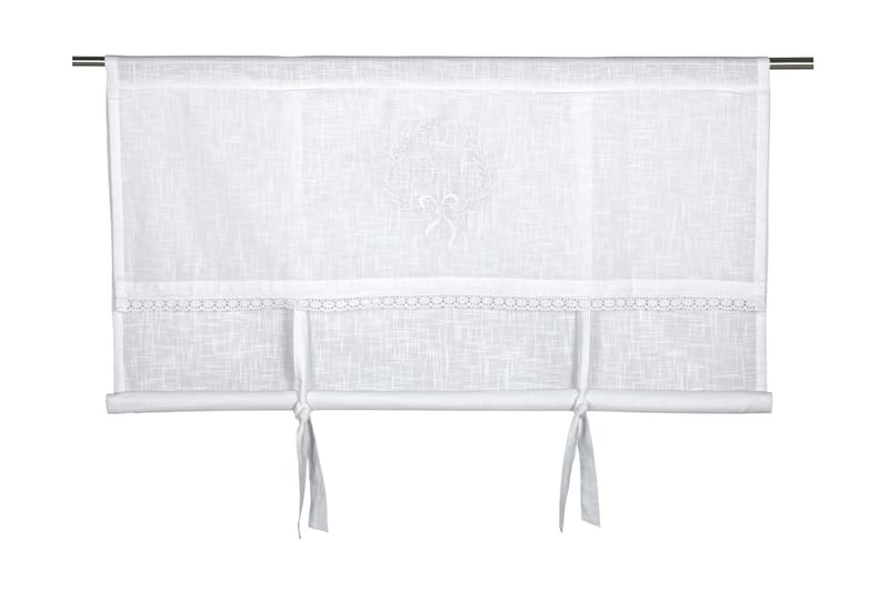 Premont Foldegardin 120x100 cm - Hvid - Tekstiler - Gardiner - Foldegardin