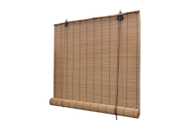 rullegardiner 2 stk. 120x220 cm bambus brun - Brun - Tekstiler - Gardiner - Rullegardin
