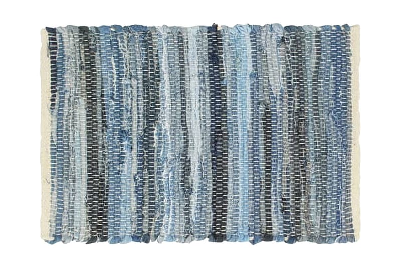 dækkeservietter 4 stk. 30 x 45 cm bomuld chindi denimblå - Blå - Tekstiler - Køkkentekstiler