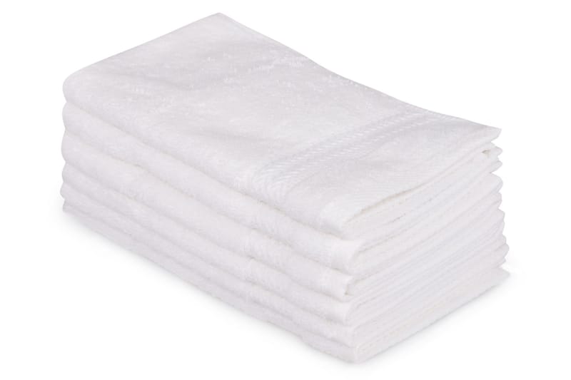 Hobby Håndklæde 30x50 cm 6-pak - Hvid - Tekstiler - Køkkentekstiler - Viskestykke