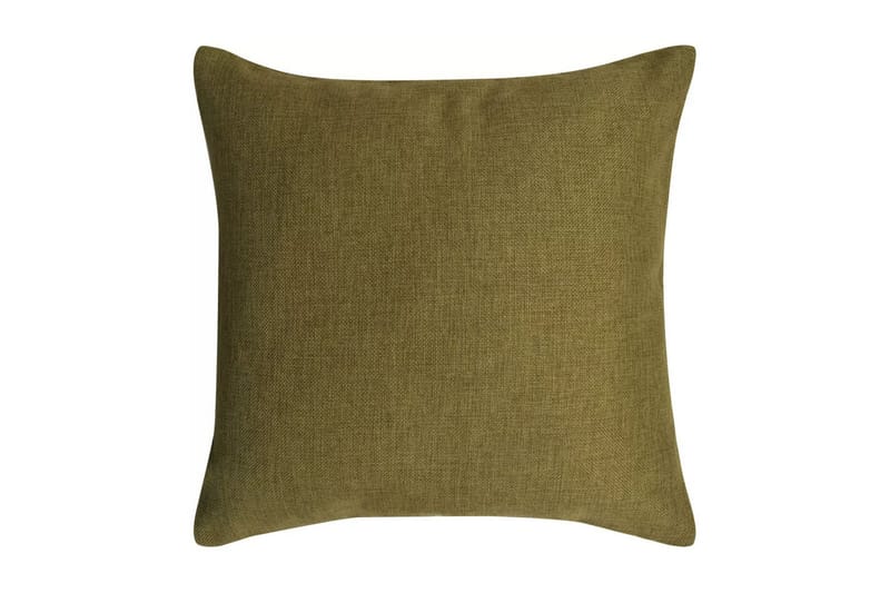 pudebetræk 4 stk. linned-look grøn 50x50 cm - Grøn - Tekstiler - Pude & plaid - Pyntepuder & pudebetræk