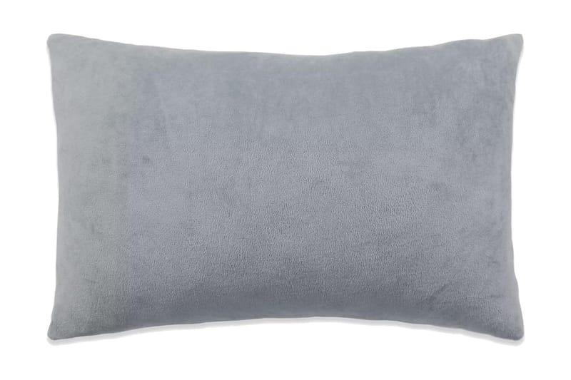 pudesæt 2 stk. velour 40 x 60 cm grå - Grå - Tekstiler - Pude & plaid - Pyntepuder & pudebetræk