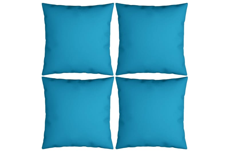 Udendørspuder 4 stk. 50x50 cm stof kongeblå - Blå - Tekstiler - Pude & plaid - Pyntepuder & pudebetræk