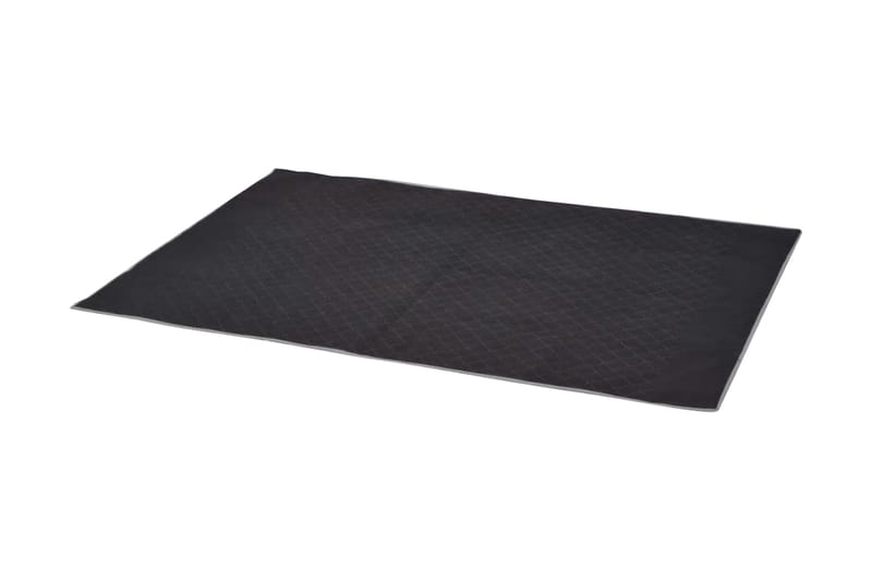 picnictæppe grå og sort 100x150 cm - Flerfarvet - Tekstiler - Pude & plaid - Tæpper & plaider