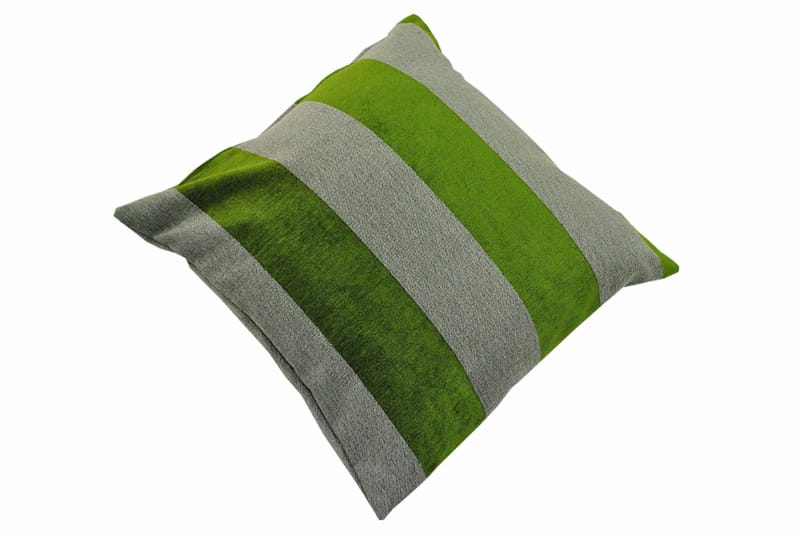 Pudebetræk 45x45 - Blød stribe grøn - Tekstiler - Pude & plaid - Udendørs puder