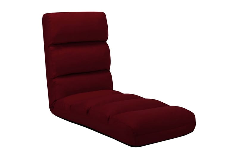 foldbar gulvstol kunstlæder vinrød - Rød - Tekstiler - Sædehynder