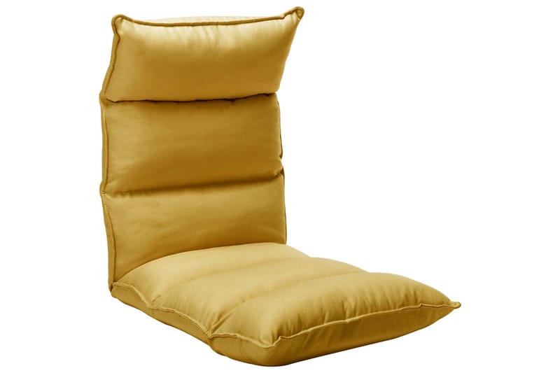 foldbar gulvstol stof sennepsgul - Gul - Tekstiler - Sædehynder