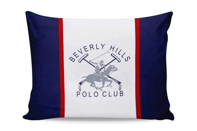 Beverly Hills Polo Club Pudebetræk 50x70 cm 2-pak - Mørkeblå/Grå/Hvid/Rød - Tekstiler - Sengetøj - Hovedpudebetræk