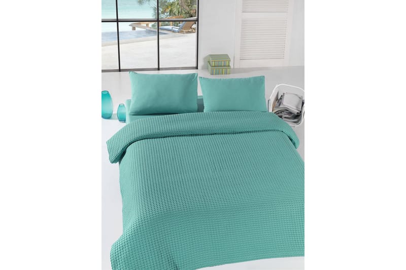 Eponj Home Sengetæppe Enkelt 160x235 cm - Grøn - Tekstiler - Sengetøj - Sengetæppe