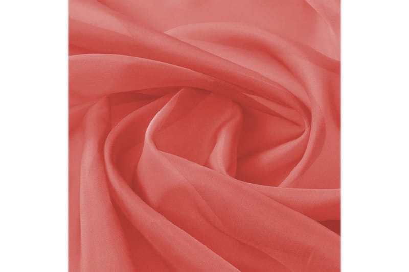 voile-stof 1,45x20 m rød - Rød - Tekstiler - Stof metervare - Øvrig stof