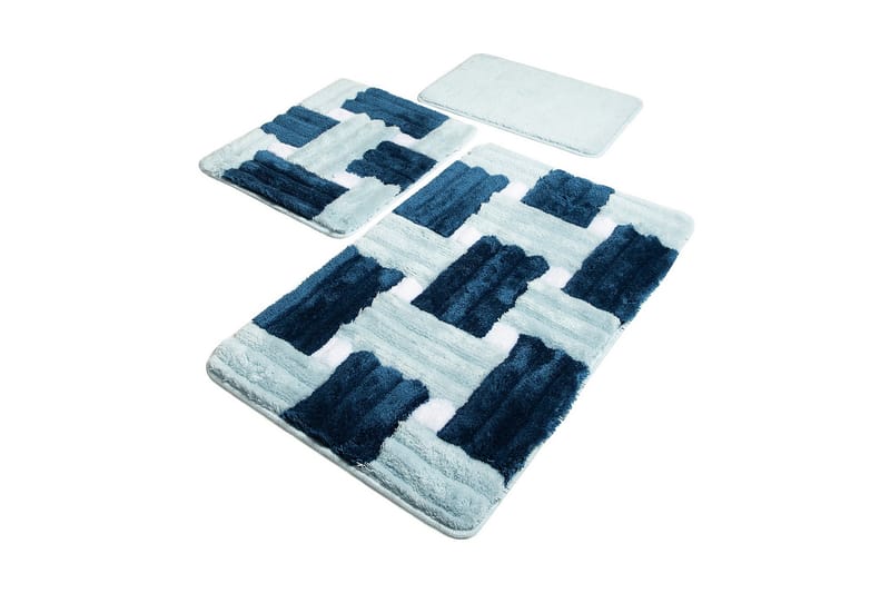 Chilai Home Bademåtte Sæt med 3 - Multifarvet - Tekstiler - Tæpper - Badeværelsesmåtte