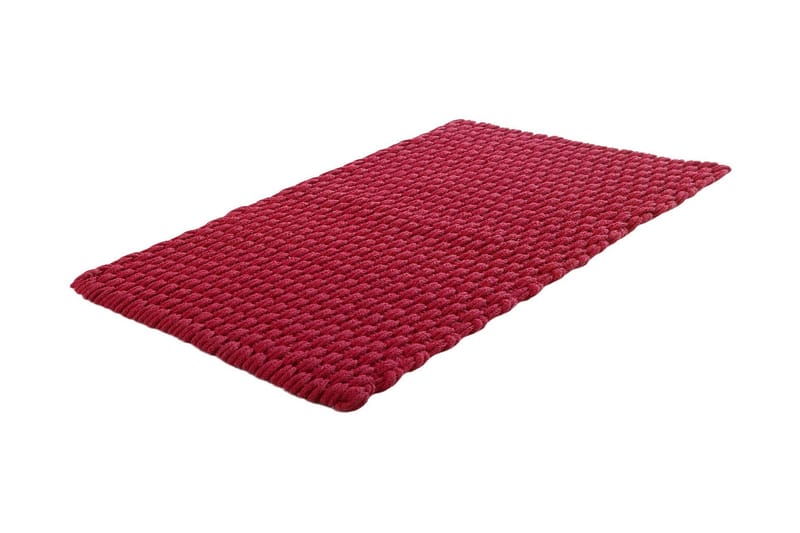 ETOL Rope Tæppe 50x80 cm - Rød - Tekstiler - Tæpper - Badeværelsesmåtte