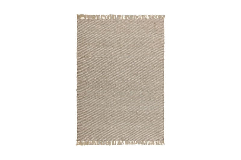 Tæppe 140 x 200 cm beige ALADAG - Beige - Tekstiler - Tæpper - Fladvævet tæppe