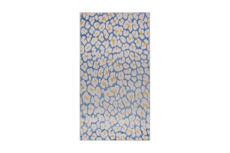 Blom Tæppe 80x150 - Blå - Tekstiler - Tæpper - Moderne tæppe - Gangmåtter