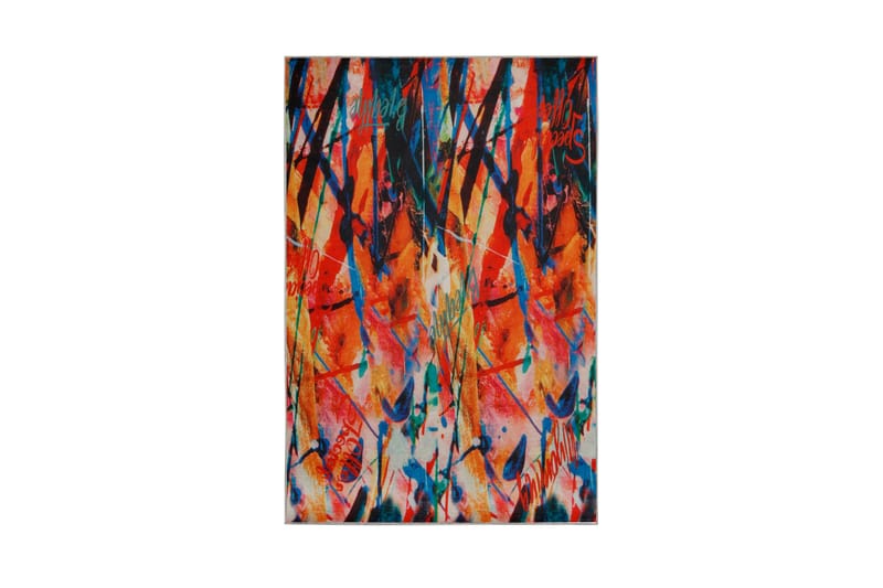 Bijhan Tæppe 100x150 cm - Flerfarvet - Tekstiler - Tæpper - Moderne tæppe - Mønstrede tæpper