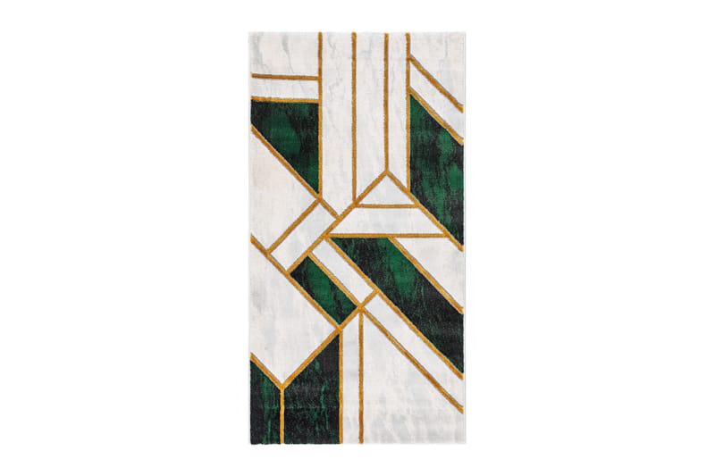 Diamond Spectra Wiltontæppe 80x300 cm - Grøn - Tekstiler - Tæpper - Moderne tæppe - Mønstrede tæpper