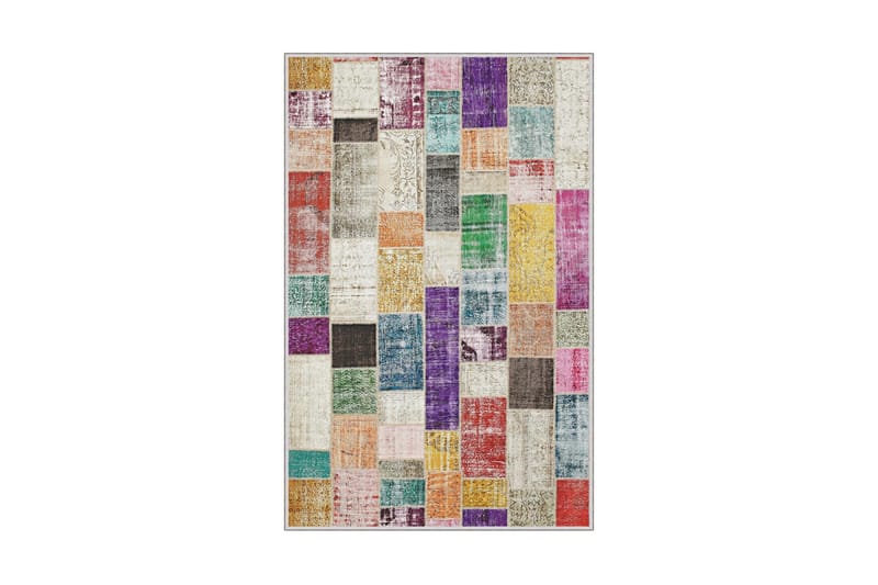 Homefesto Tæppe 100x150 cm - Multifarvet - Tekstiler - Tæpper - Moderne tæppe - Mønstrede tæpper