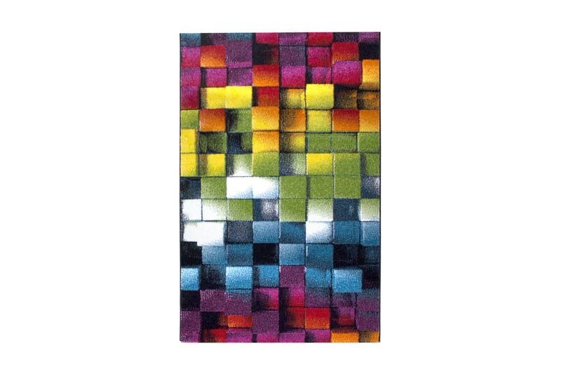 Honeshe Tæppe 120x170 cm - Flerfarvet - Tekstiler - Tæpper - Moderne tæppe - Mønstrede tæpper
