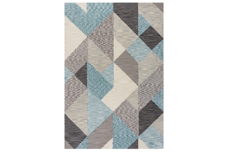 Zest Icon Geometric Tæppe 120x170 cm Blå - Flair Rugs - Tekstiler - Tæpper - Moderne tæppe - Mønstrede tæpper