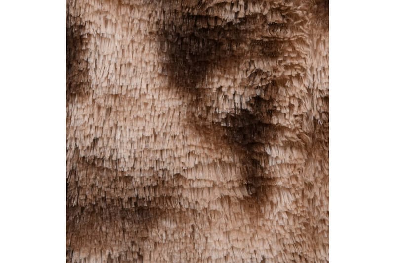 shaggy gulvtæppe 230x160 cm gråbrun