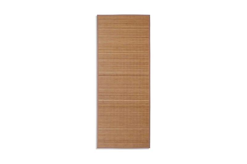 Bambustæppe 100 X 160 Cm Brun - Brun - Tekstiler - Tæpper - Moderne tæppe - Sisaltæpper