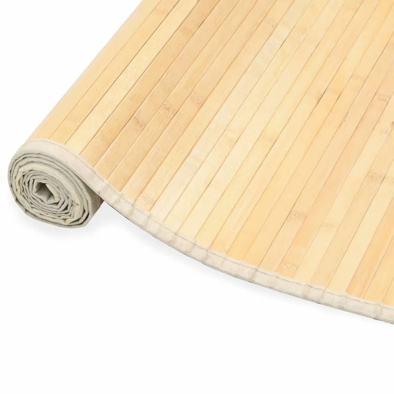 Bambustæppe 120 X 180 Cm Naturfarvet - Beige - Tekstiler - Tæpper - Moderne tæppe - Sisaltæpper