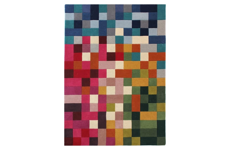 Illusion Lucea Uldtæppe 120x170 cm Flerfarvet - Flair Rugs - Tekstiler - Tæpper - Moderne tæppe - Uldtæppe